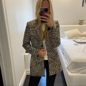 SACRED HAWK blazer in leopard print